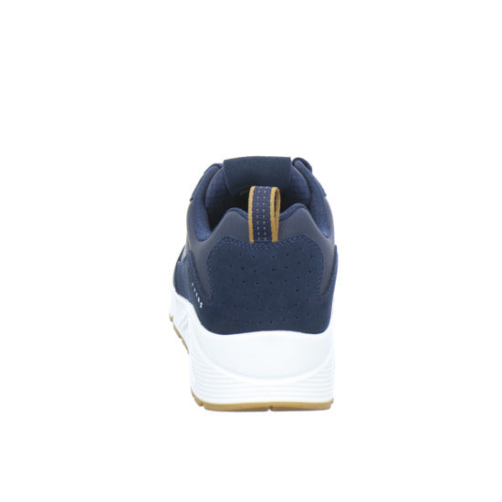 Skechers UNO Schnürhalbschuhe Dunkelblau - 360° Ansicht