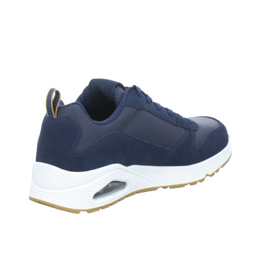 Skechers UNO Schnürhalbschuhe Dunkelblau - 360° Ansicht