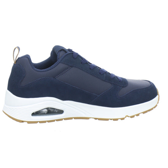 Skechers UNO Schnürhalbschuhe Dunkelblau - 360° Ansicht