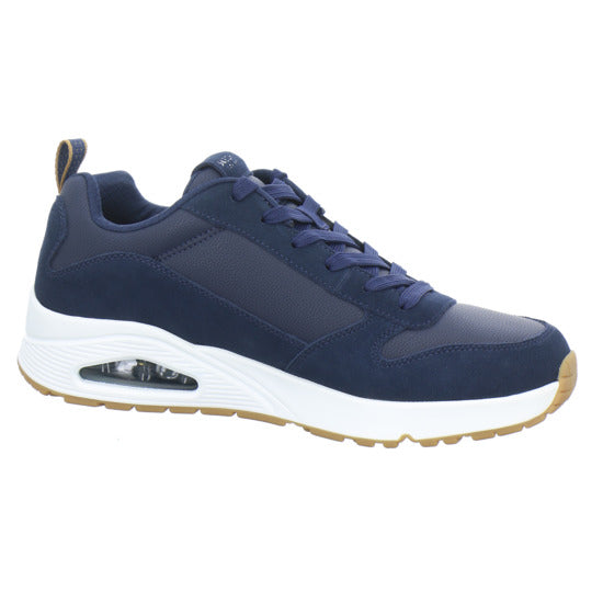 Skechers UNO Schnürhalbschuhe Dunkelblau - 360° Ansicht