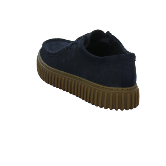 Clarks Torhill Schnürhalbschuhe Dunkelblau - 360° Ansicht