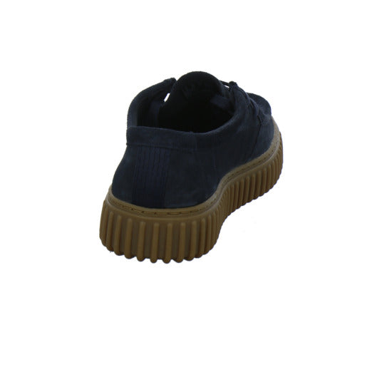 Clarks Torhill Schnürhalbschuhe Dunkelblau - 360° Ansicht