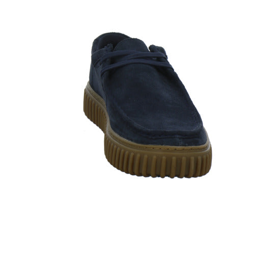 Clarks Torhill Schnürhalbschuhe Dunkelblau - 360° Ansicht