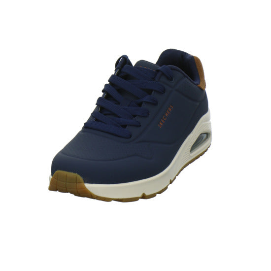 Skechers UNO Schnürhalbschuhe Dunkelblau - 360° Ansicht