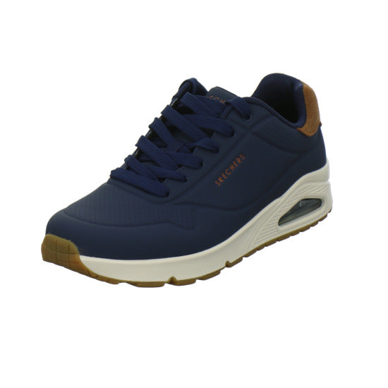 Skechers UNO Schnürhalbschuhe Dunkelblau - 360° Ansicht