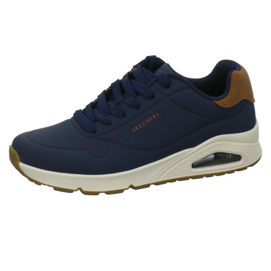 Skechers UNO Schnürhalbschuhe Dunkelblau - 360° Ansicht