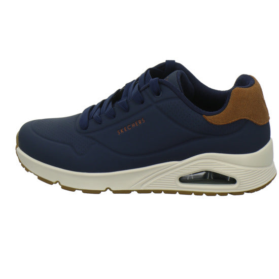 Skechers UNO Schnürhalbschuhe Dunkelblau - 360° Ansicht