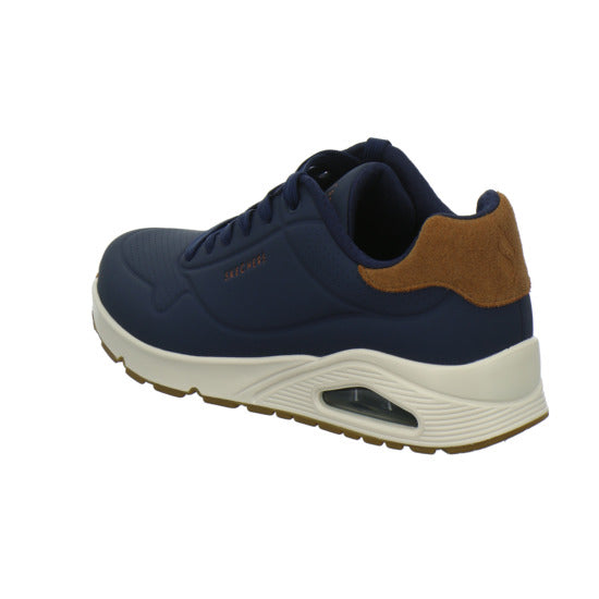 Skechers UNO Schnürhalbschuhe Dunkelblau - 360° Ansicht
