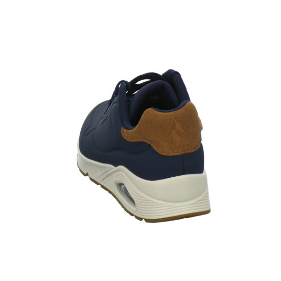 Skechers UNO Schnürhalbschuhe Dunkelblau - 360° Ansicht