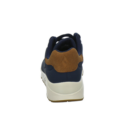 Skechers UNO Schnürhalbschuhe Dunkelblau - 360° Ansicht