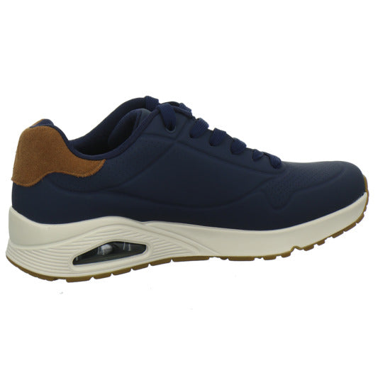 Skechers UNO Schnürhalbschuhe Dunkelblau - 360° Ansicht