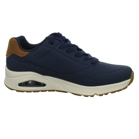 Skechers UNO Schnürhalbschuhe Dunkelblau - 360° Ansicht
