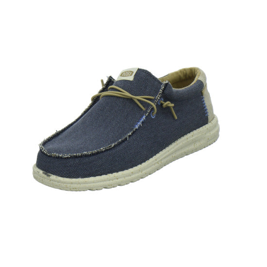 Hey Dude Wally Coastland Schnürhalbschuhe Dunkelblau - 360° Ansicht