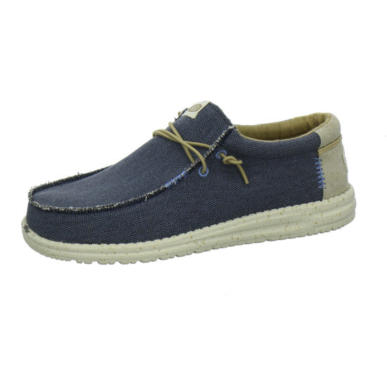 Hey Dude Wally Coastland Schnürhalbschuhe Dunkelblau - 360° Ansicht