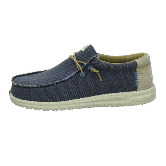 Hey Dude Wally Coastland Schnürhalbschuhe Dunkelblau - 360° Ansicht