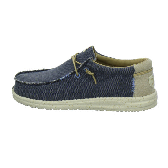 Hey Dude Wally Coastland Schnürhalbschuhe Dunkelblau - 360° Ansicht