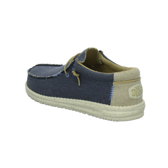 Hey Dude Wally Coastland Schnürhalbschuhe Dunkelblau - 360° Ansicht