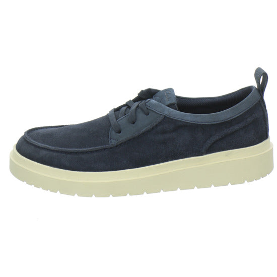 Clarks Polden Moc Schnürhalbschuhe Dunkelblau - 360° Ansicht