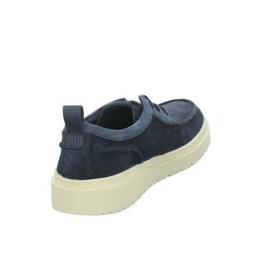 Clarks Polden Moc Schnürhalbschuhe Dunkelblau - 360° Ansicht