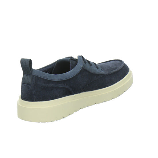 Clarks Polden Moc Schnürhalbschuhe Dunkelblau - 360° Ansicht