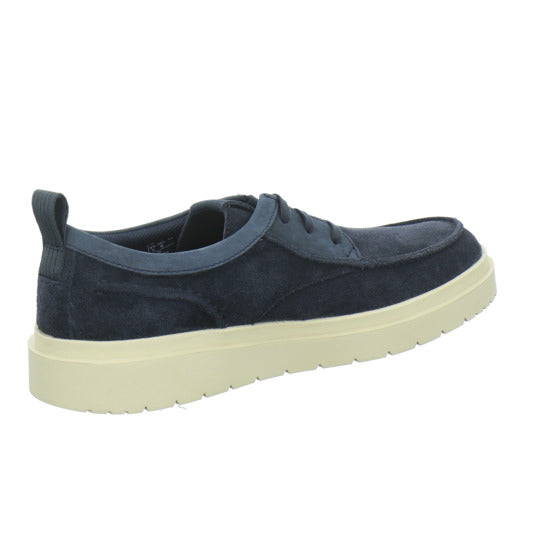 Clarks Polden Moc Schnürhalbschuhe Dunkelblau - 360° Ansicht