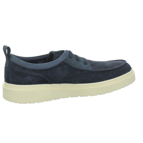 Clarks Polden Moc Schnürhalbschuhe Dunkelblau - 360° Ansicht