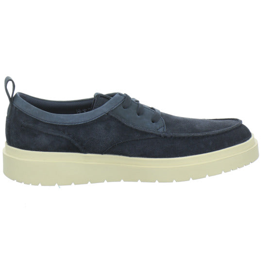 Clarks Polden Moc Schnürhalbschuhe Dunkelblau - 360° Ansicht