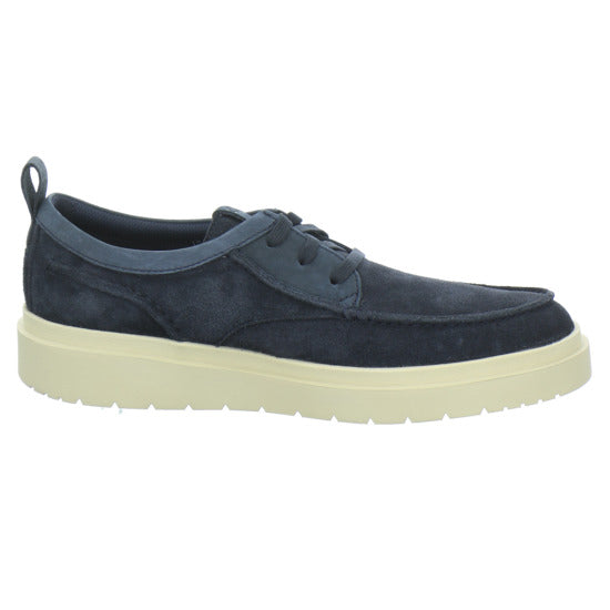 Clarks Polden Moc Schnürhalbschuhe Dunkelblau - 360° Ansicht