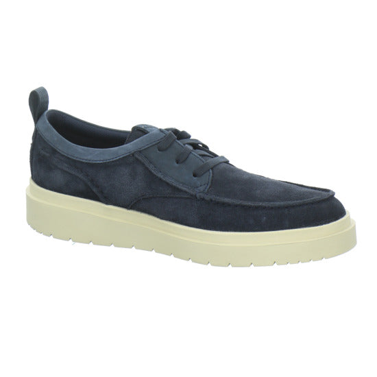 Clarks Polden Moc Schnürhalbschuhe Dunkelblau - 360° Ansicht