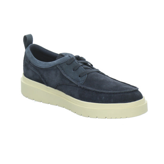 Clarks Polden Moc Schnürhalbschuhe Dunkelblau - 360° Ansicht