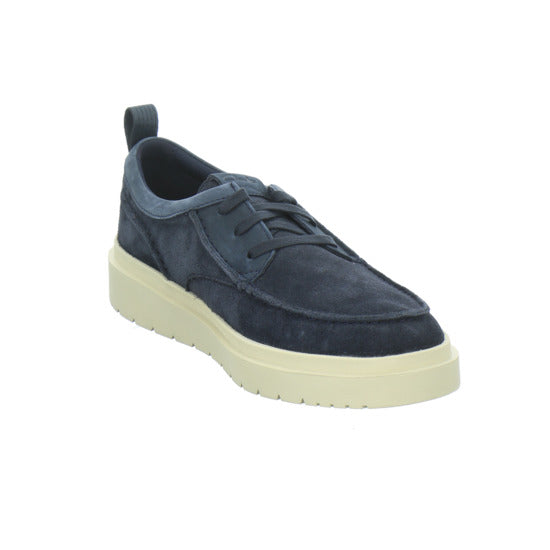 Clarks Polden Moc Schnürhalbschuhe Dunkelblau - 360° Ansicht