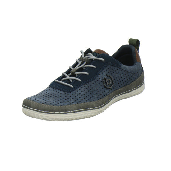 Bugatti Classic Bimini Schnürhalbschuhe Blau-kombi - 360° Ansicht