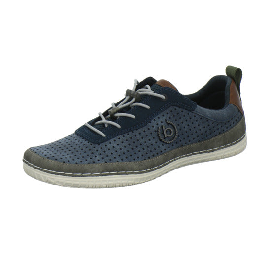 Bugatti Classic Bimini Schnürhalbschuhe Blau-kombi - 360° Ansicht