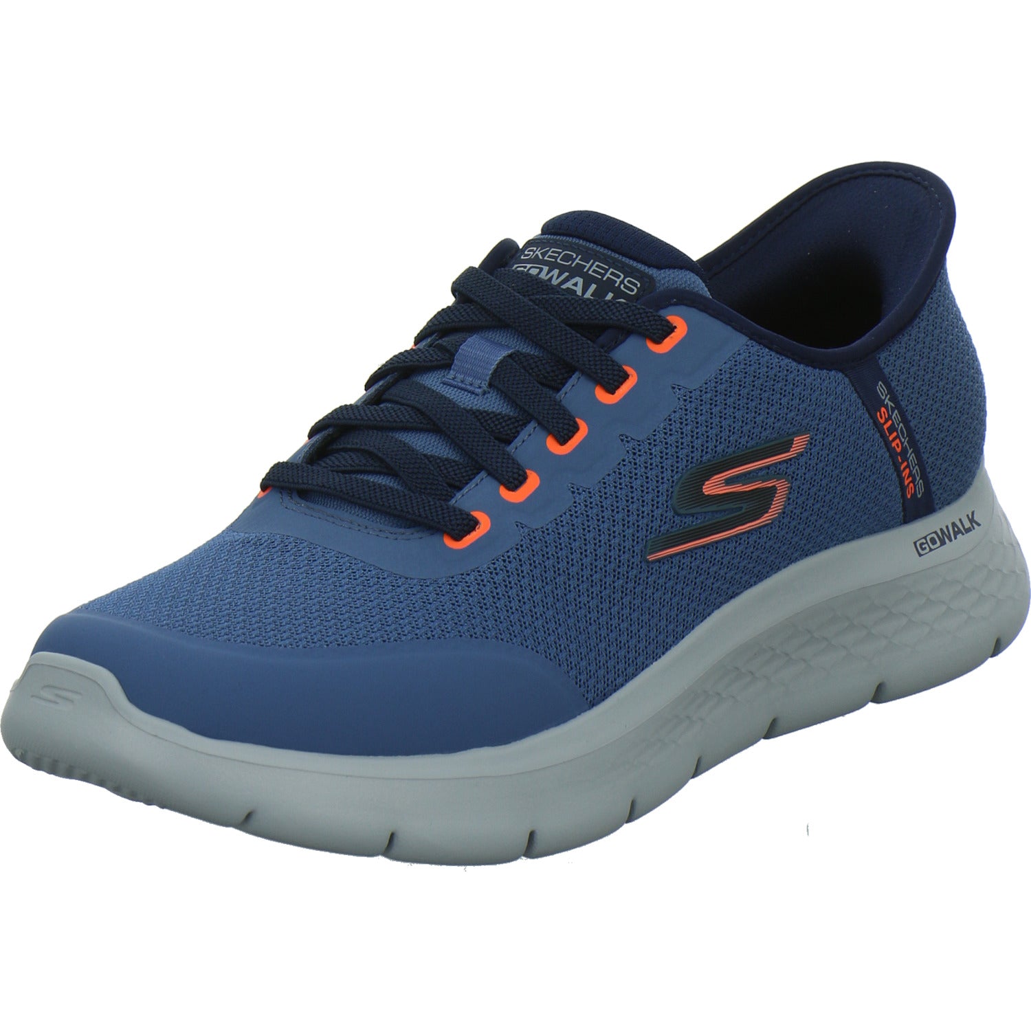 Skechers GO WALK FLEX Schnürhalbschuhe Blau-kombi