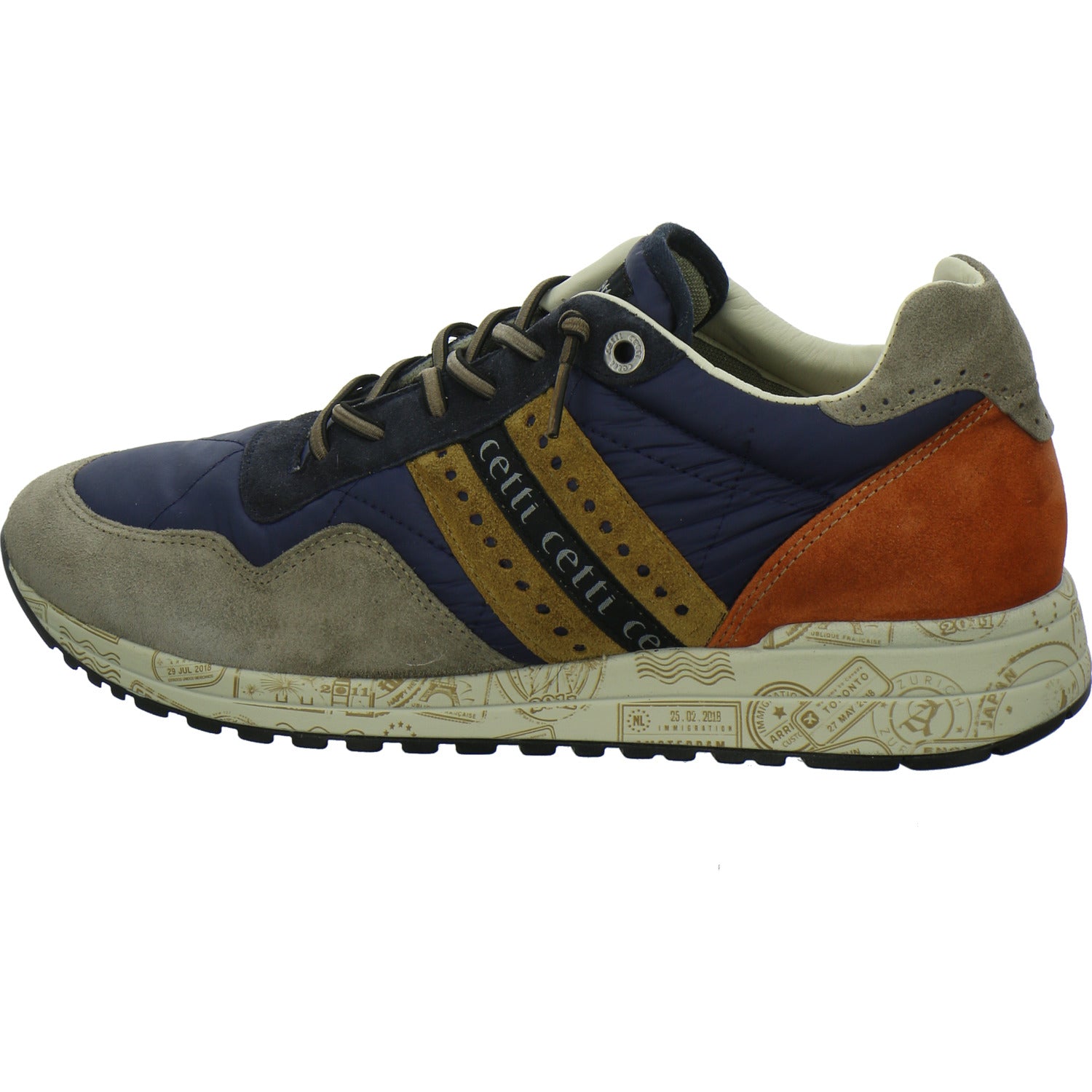 Cetti Schnürhalbschuhe Blau-kombi
