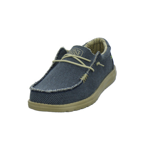 Hey Dude Wally Braided Schnürhalbschuhe Denim - 360° Ansicht