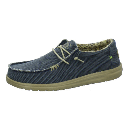 Hey Dude Wally Braided Schnürhalbschuhe Denim - 360° Ansicht