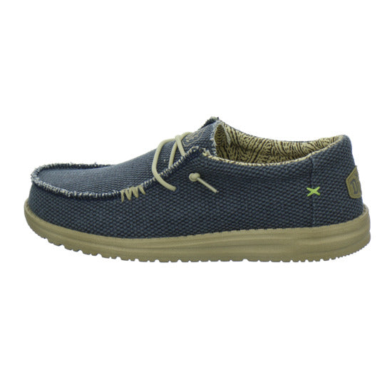 Hey Dude Wally Braided Schnürhalbschuhe Denim - 360° Ansicht