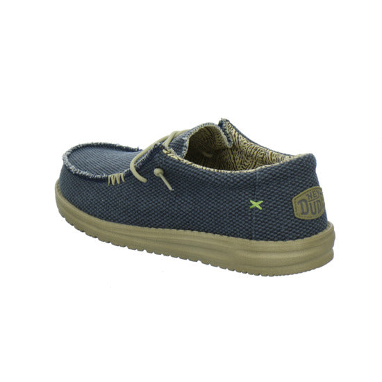 Hey Dude Wally Braided Schnürhalbschuhe Denim - 360° Ansicht