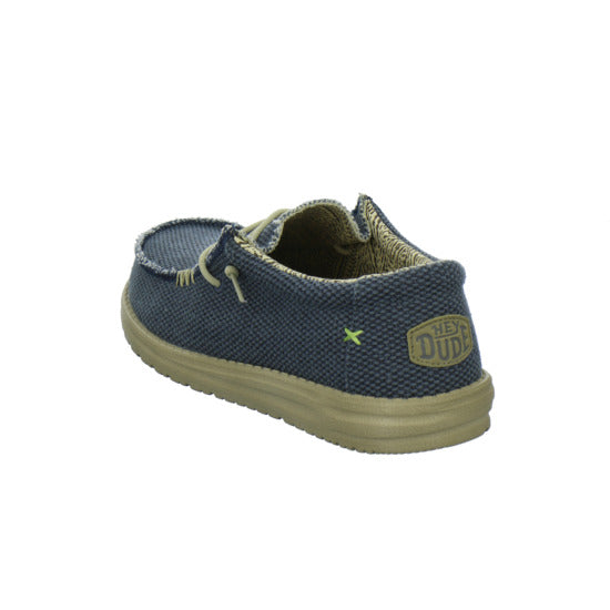 Hey Dude Wally Braided Schnürhalbschuhe Denim - 360° Ansicht
