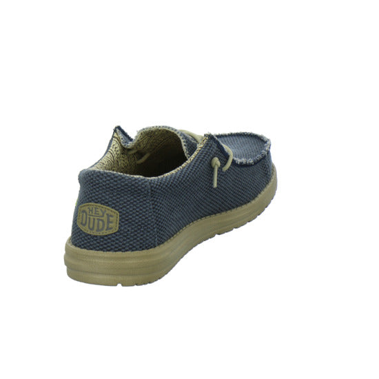 Hey Dude Wally Braided Schnürhalbschuhe Denim - 360° Ansicht