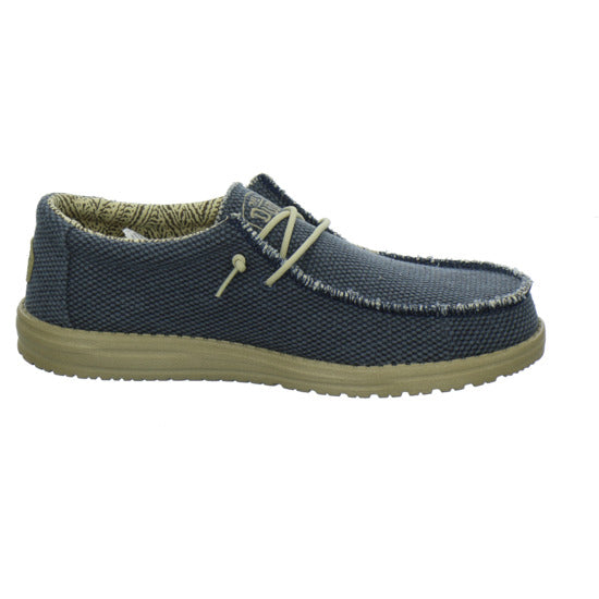 Hey Dude Wally Braided Schnürhalbschuhe Denim - 360° Ansicht