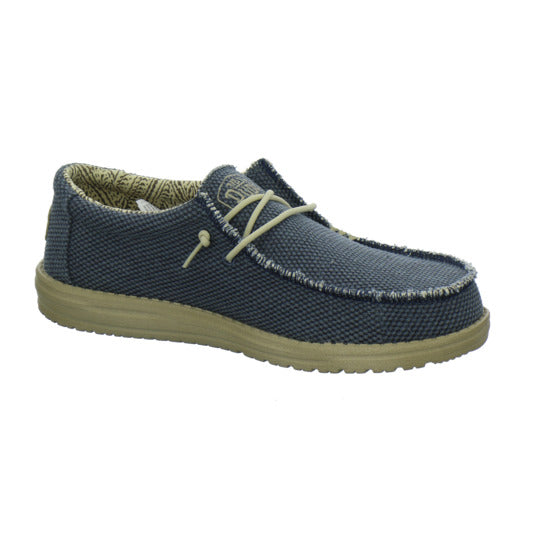 Hey Dude Wally Braided Schnürhalbschuhe Denim - 360° Ansicht