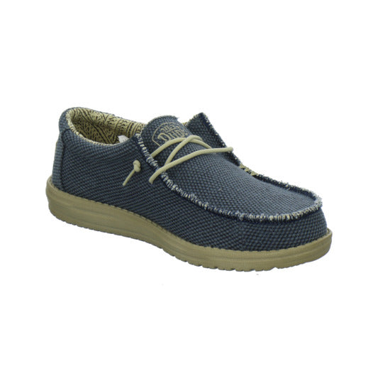 Hey Dude Wally Braided Schnürhalbschuhe Denim - 360° Ansicht