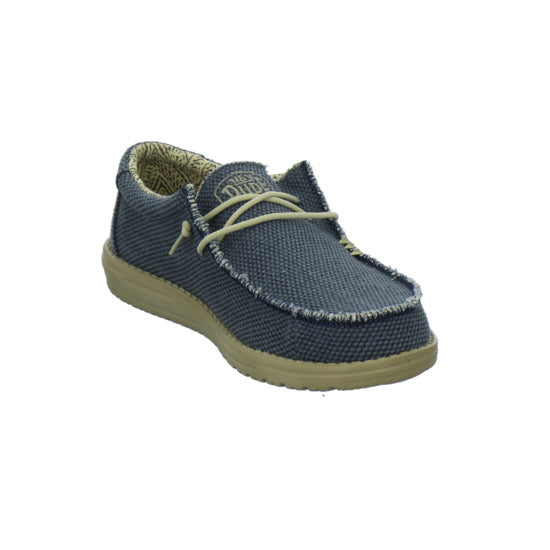 Hey Dude Wally Braided Schnürhalbschuhe Denim - 360° Ansicht