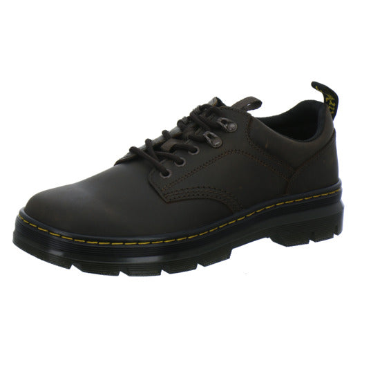 Dr. Martens Reeder Leather Schnürhalbschuhe Dunkelbraun - 360° Ansicht