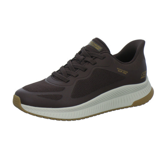 Skechers Sneaker Herren Bobs Slip-Ins Dunkelbraun