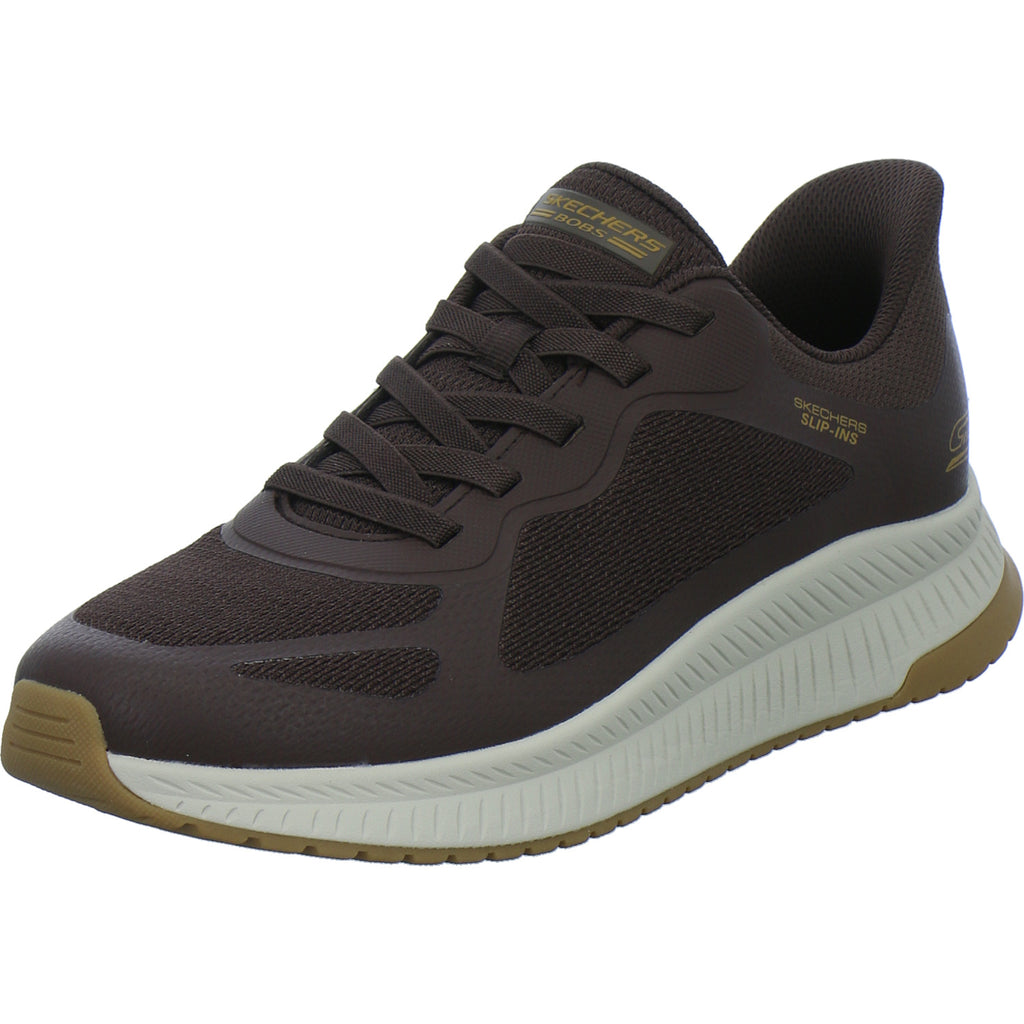 Skechers Sneaker Herren Bobs Slip-Ins Dunkelbraun