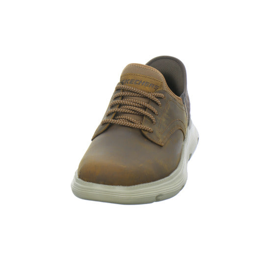 Skechers Garza Slip Ins Schnürhalbschuhe Mittelbraun - 360° Ansicht
