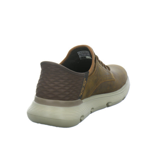 Skechers Garza Slip Ins Schnürhalbschuhe Mittelbraun - 360° Ansicht